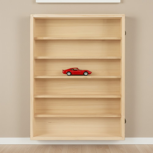 Tier wooden display case - display,