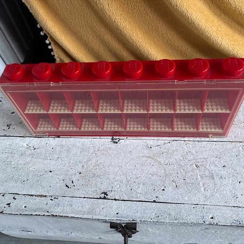 Red lego minifigure display - lego,