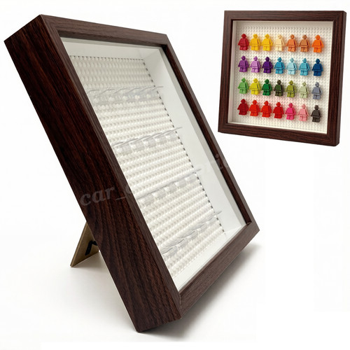 Wooden minifigure display - wooden,